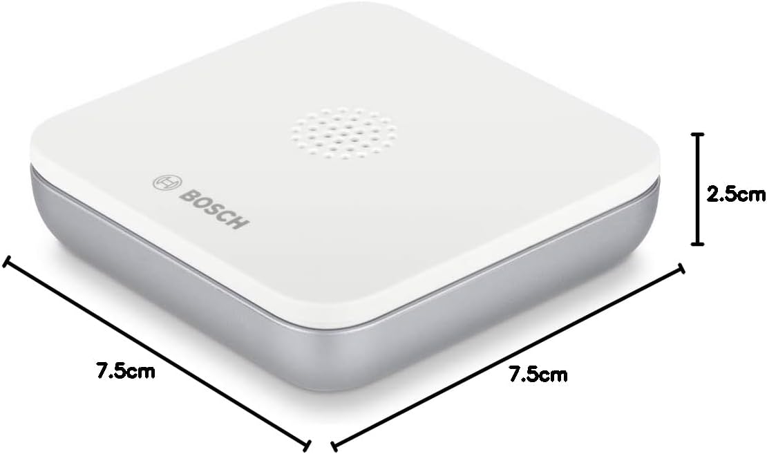 Bosch Smart Home Wassermelder, Mit Notrufschnellwahl in Der App, Rutschfest