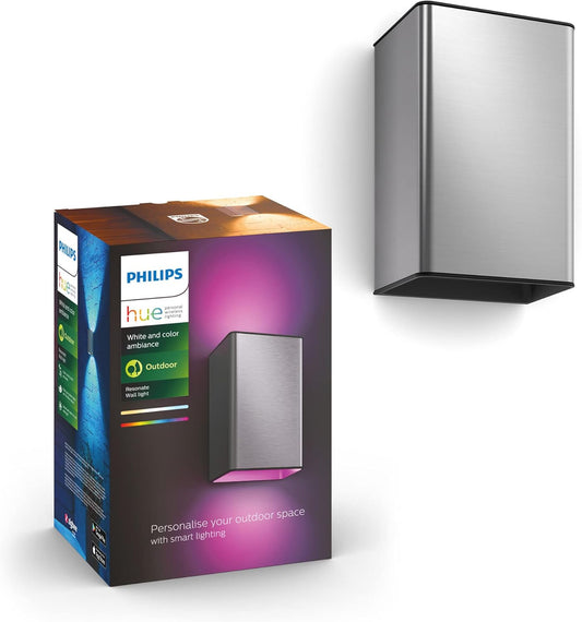 Philips Hue White and Color Ambiance LED Außenwandleuchte Resonate