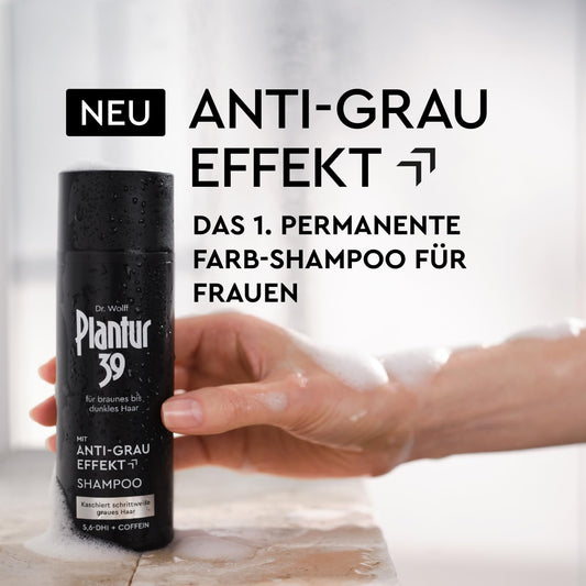 Plantur 39 Anti-Grau Effekt Shampoo, 1 X 200 ml - Kaschiert Graues Haar
