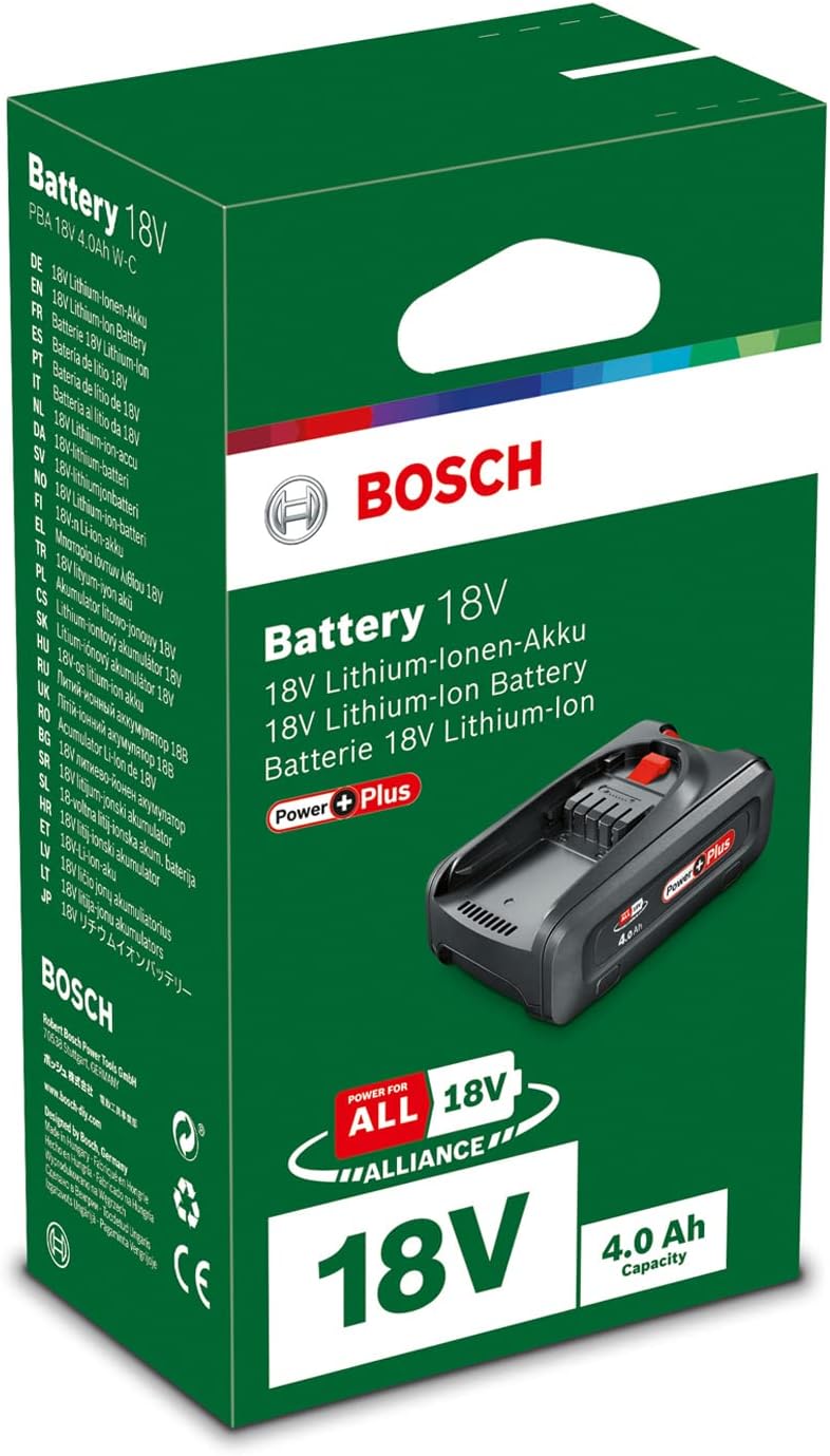 Bosch Akku 18V 4.0 Ah Powerplus (1 Akku 18V 4.0 Ah, 18 Volt System, Im Karton)
