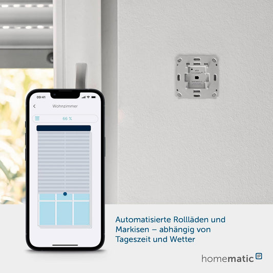Homematic IP Smart Home Rollladenaktor Für Markenschalter, 151322A0