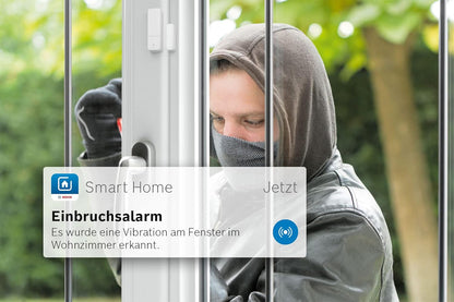 Bosch Smart Home Tür-/Fensterkontakt II Plus, Einbruchschutz, Weiß