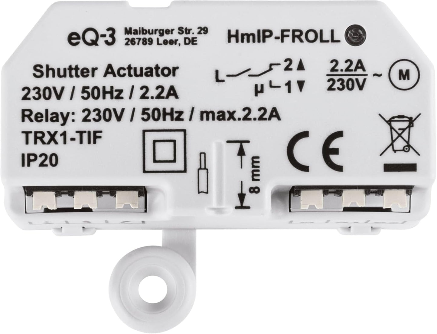 Homematic IP Rollladenaktor – Unterputz, Smart Home, Digitale Steuerung 151347A0