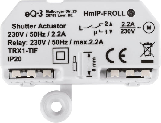 Homematic IP Rollladenaktor – Unterputz, Smart Home, Digitale Steuerung 151347A0