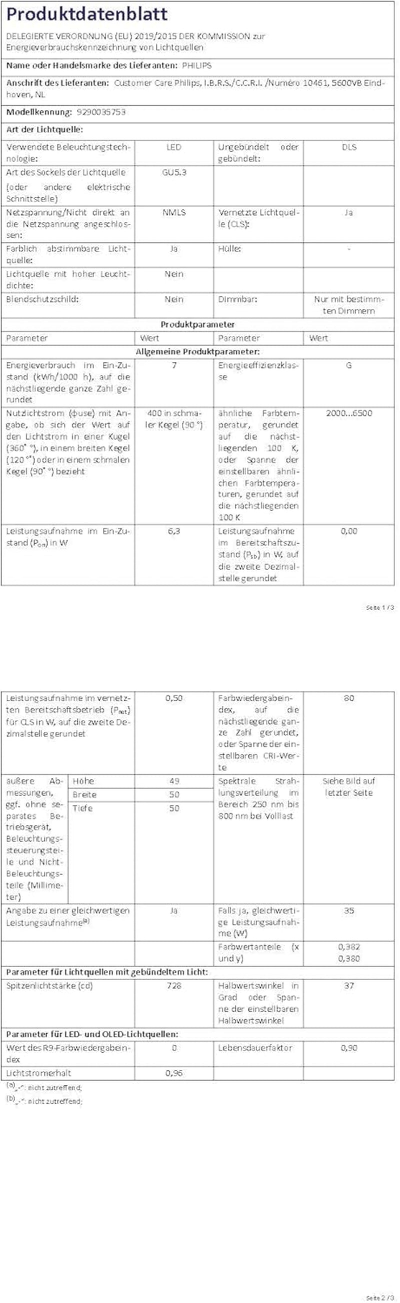 Philips Hue White Ambiance & Color MR16 LED Lampe 2er Pack, Dimmbare