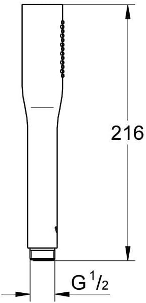 GROHE Vitalio Get, Wassersparender Duschkopf, Antikalk System, Chrom, 27458000