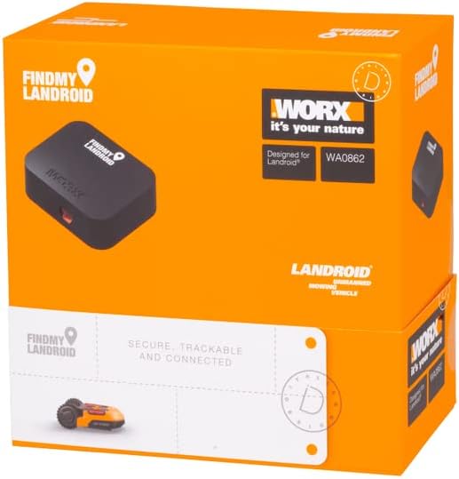 WORX WA0862 Find My Landroid - Landroid Mähroboter Navigator - Schutz Vor Diebstahl - Ideal Für Kleingarten - Alle Landroid Modelle Ab 2019 Kompatibel (Nicht Für VISION)