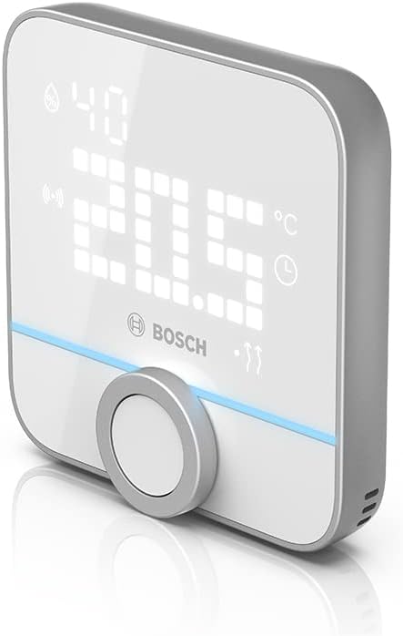 Bosch Smart Home Raumthermostat II Für Kabelgebundener Heizsysteme, 230 V, Kompatibel Mit Google Assistant Und Alexa