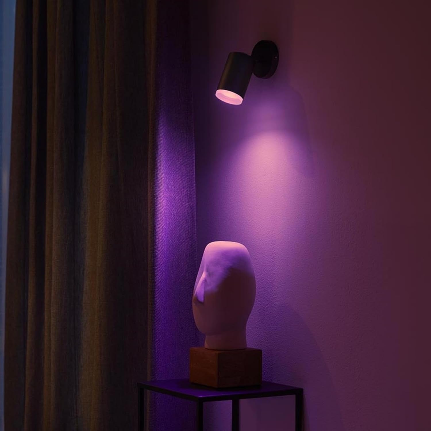 Philips Hue White & Color Ambiance Fugato 1Er Spot, Schwarz 1X350Lm, Dimmbar