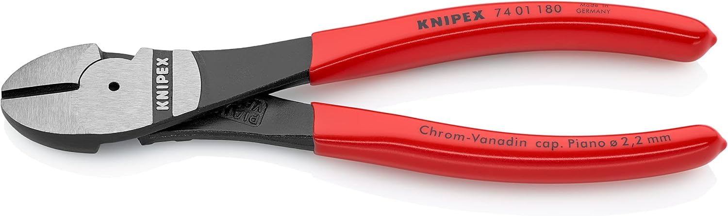KNIPEX Kraft-Seitenschneider verchromt mit Comfort-Griffen 200 mm, 74 05 200