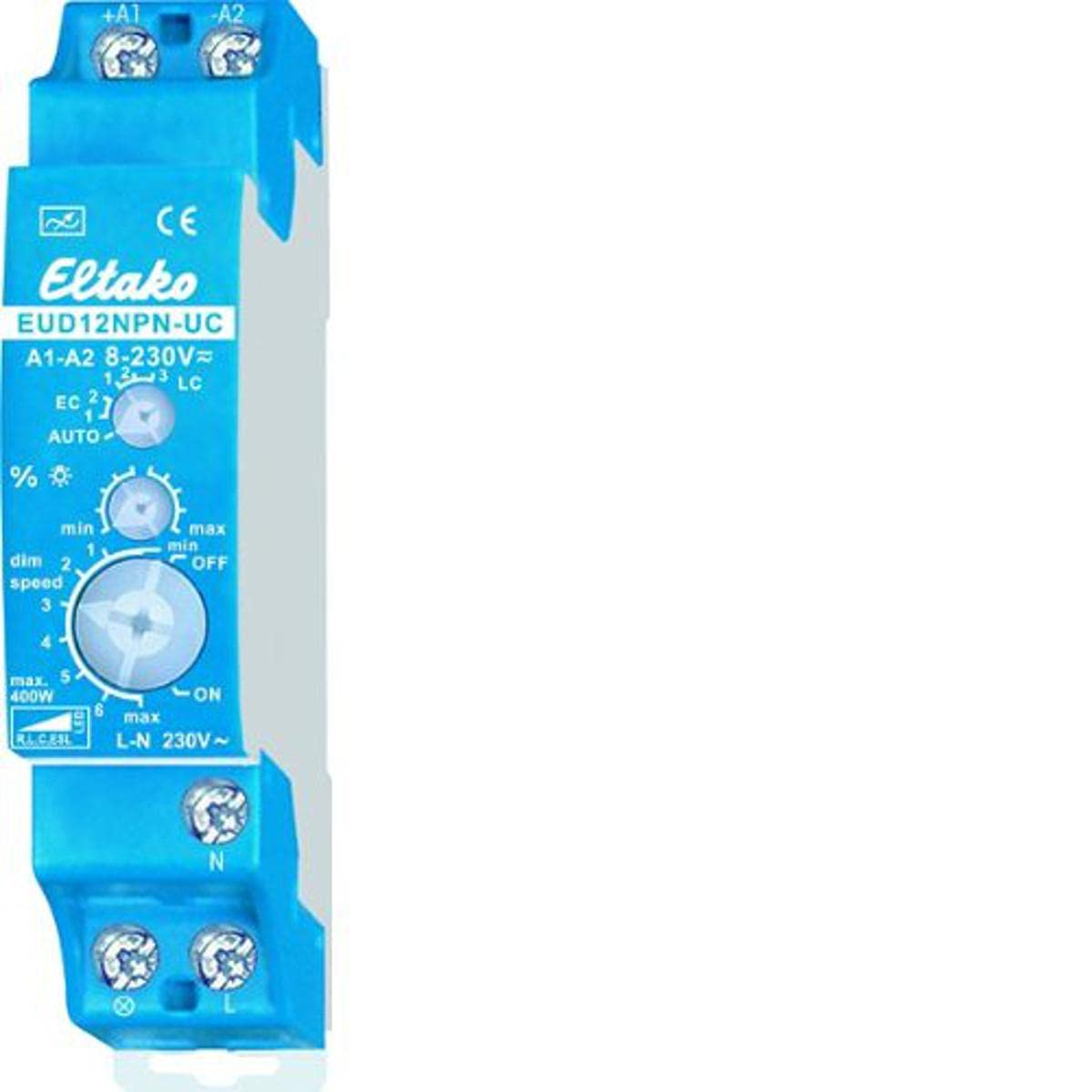 Eltako EUD12NPN-UC Universal-Dimmschalter, Blau, Grau