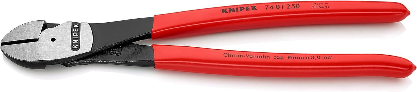 KNIPEX Kraft-Seitenschneider verchromt mit Comfort-Griffen 200 mm, 74 05 200