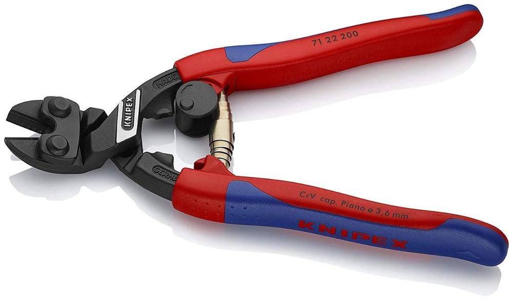 KNIPEX CoBolt Kompakt-Bolzenschneider mit Kunststoff überzogen 200 mm, 71 31 200