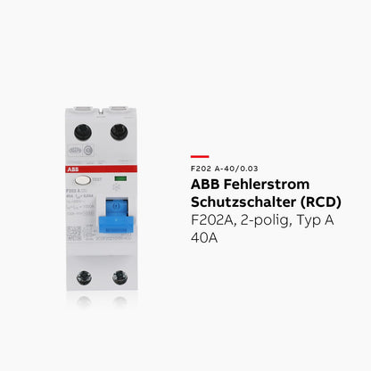 ABB F202A-40/0.03 2-Poliger Typ A FI Leistungsschalter, 40A