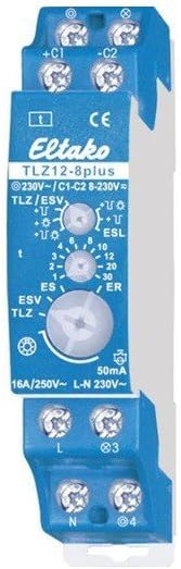 Eltako TLZ12-8PLUS 23100832 Treppenlicht-Zeitschalter, 250 V, Blau, Normal
