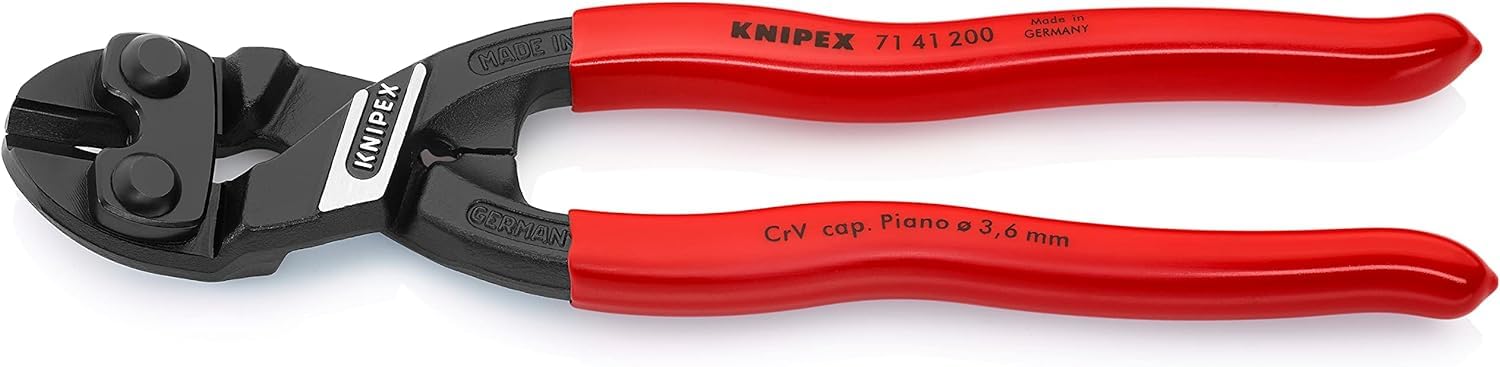 KNIPEX CoBolt Kompakt-Bolzenschneider mit Kunststoff überzogen 200 mm, 71 31 200