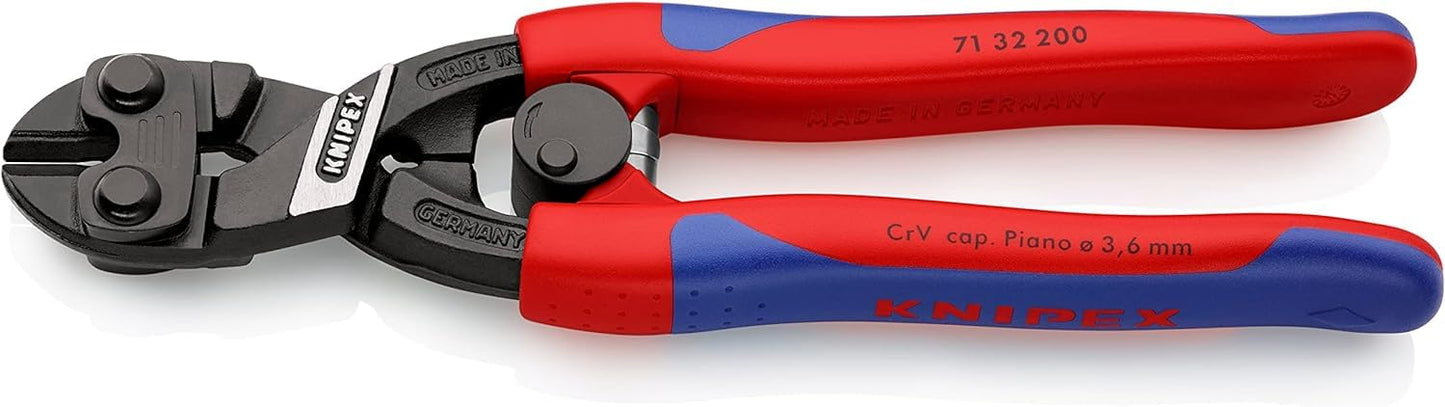 KNIPEX CoBolt Kompakt-Bolzenschneider mit Kunststoff überzogen 200 mm, 71 31 200