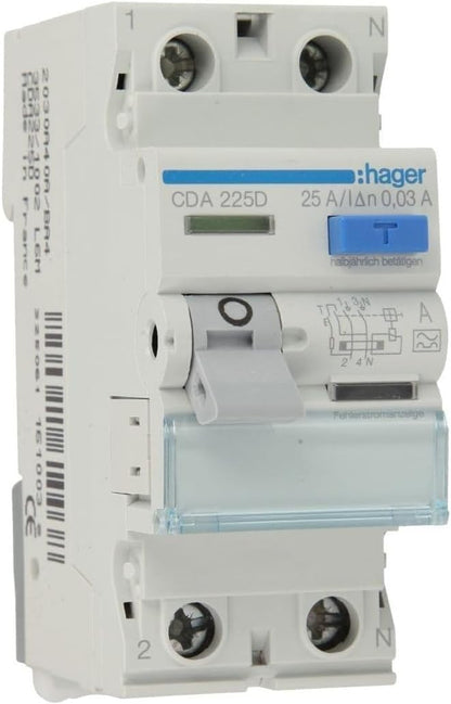 Hager FI-Schutzschalter CDA225D