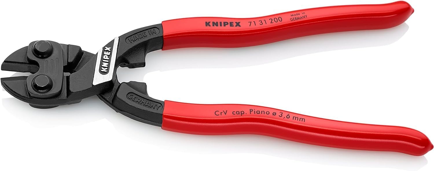 KNIPEX CoBolt Kompakt-Bolzenschneider mit Kunststoff überzogen 200 mm, 71 31 200