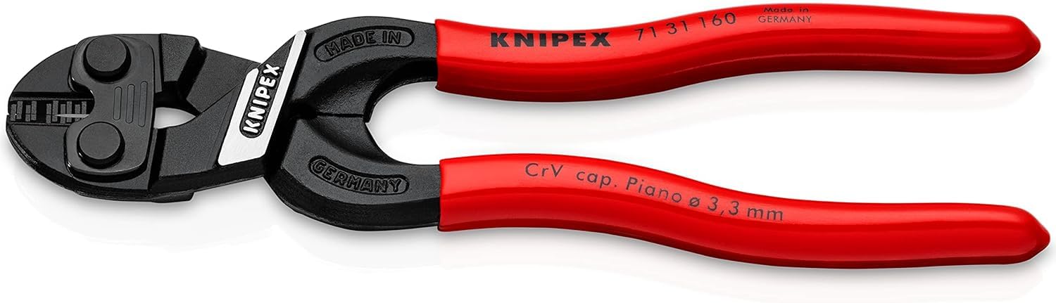 KNIPEX CoBolt Kompakt-Bolzenschneider mit Kunststoff überzogen 200 mm, 71 31 200