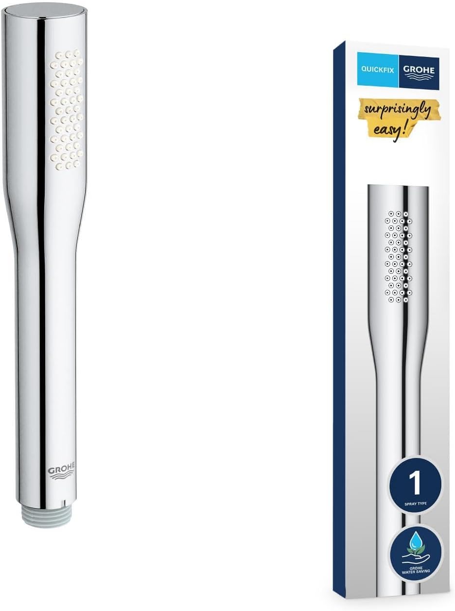 GROHE Vitalio Get, Wassersparender Duschkopf, Antikalk System, Chrom, 27458000