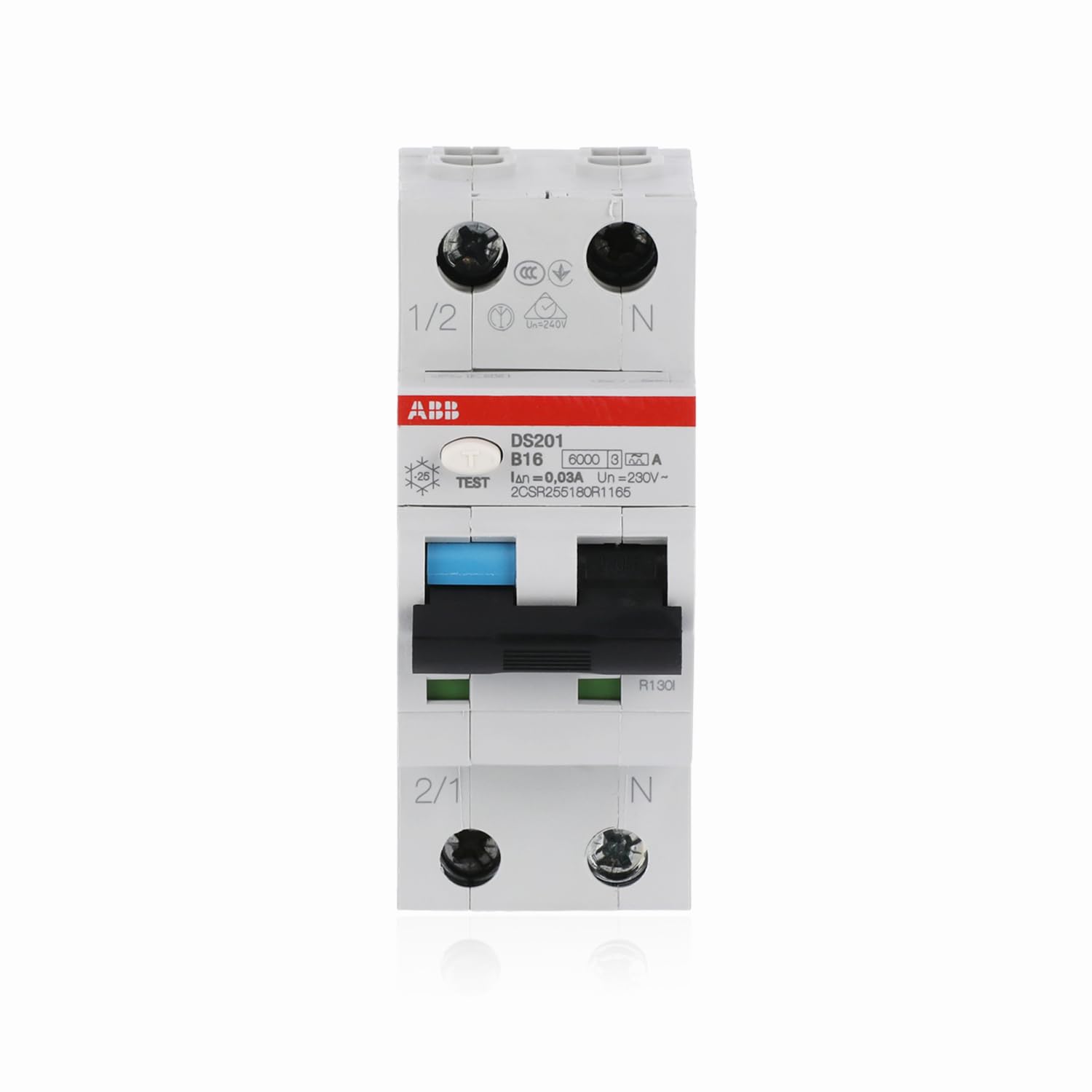 ABB DS201A-B16 Fi/Ls-Schalter 6Ka, 1P+N, Typ A, B16, 30Ma, 2TE Sicherungsautomat