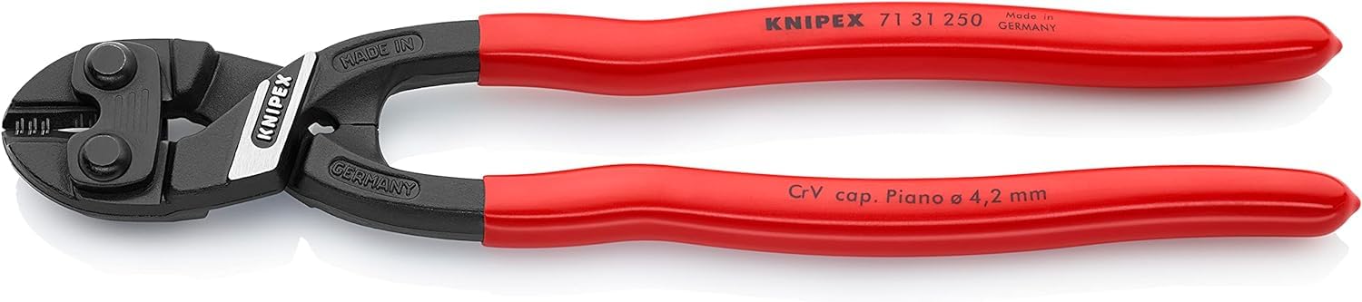 KNIPEX CoBolt Kompakt-Bolzenschneider mit Kunststoff überzogen 200 mm, 71 31 200