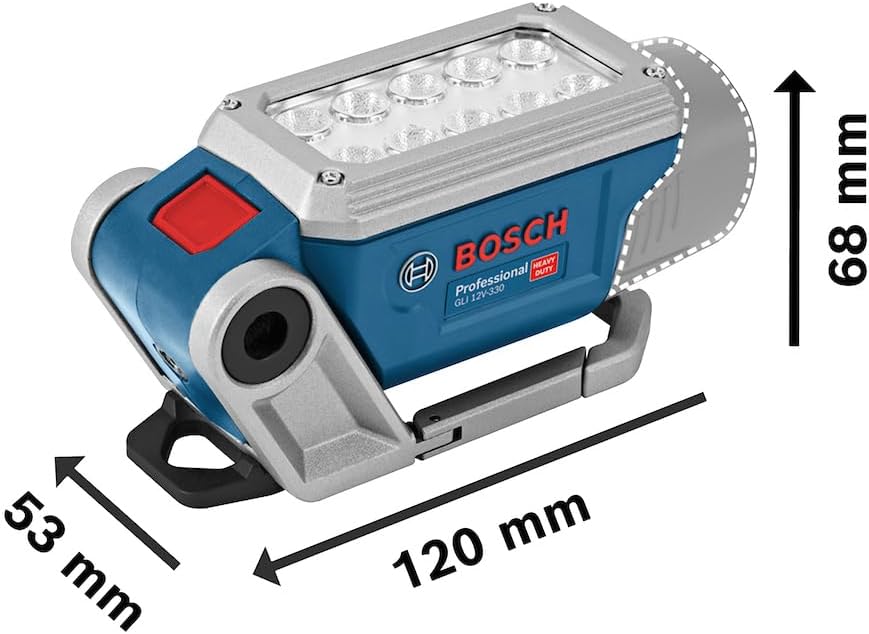 Bosch Professional 12V System Akku Led-Lampe GLI 12V-330 (Ohne Akku/ Ladegerät)