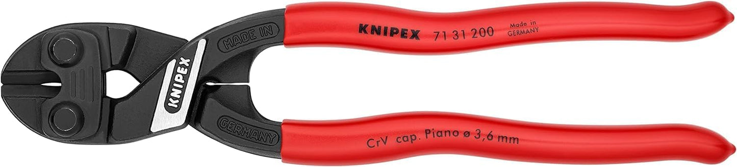 KNIPEX CoBolt Kompakt-Bolzenschneider mit Kunststoff überzogen 200 mm, 71 31 200