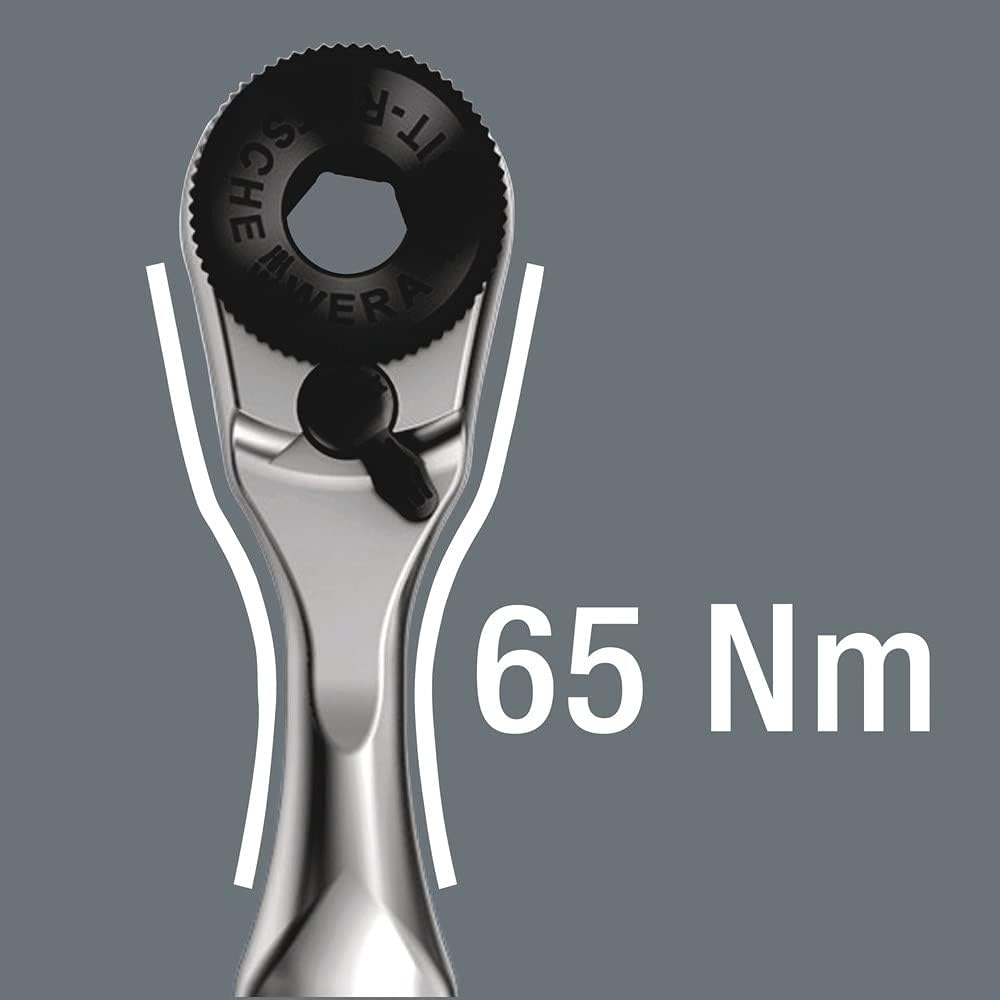 Wera 8001 a Bit-Ratsche 1/4 Zoll SB Mit 1/4 Zoll-Antrieb, 2-Teilig, 05073230001