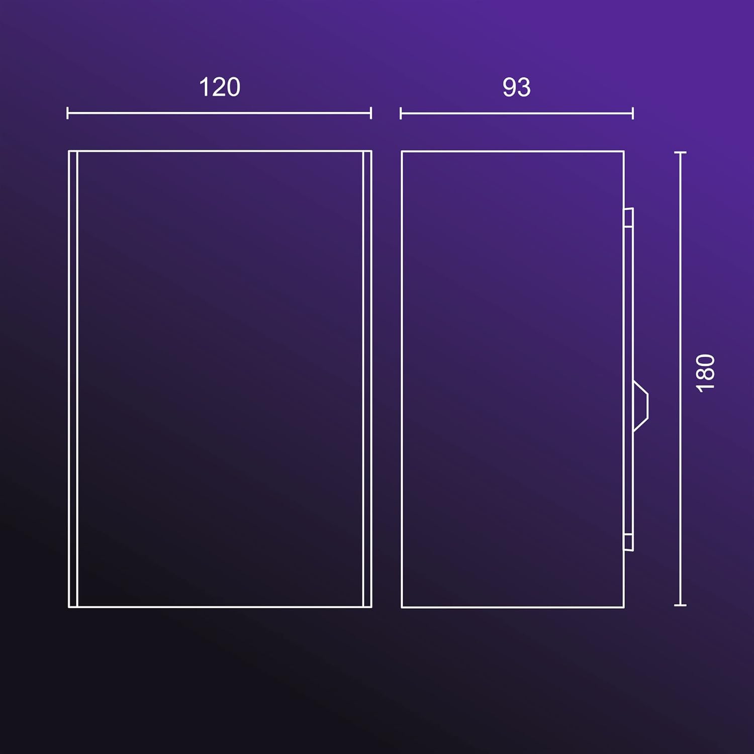Philips Hue White and Color Ambiance LED Außenwandleuchte Resonate