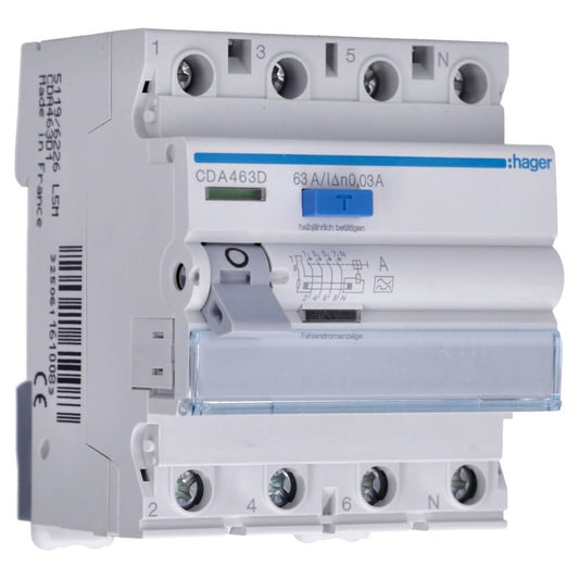 Hager FI-Schutzschalter CDA463D