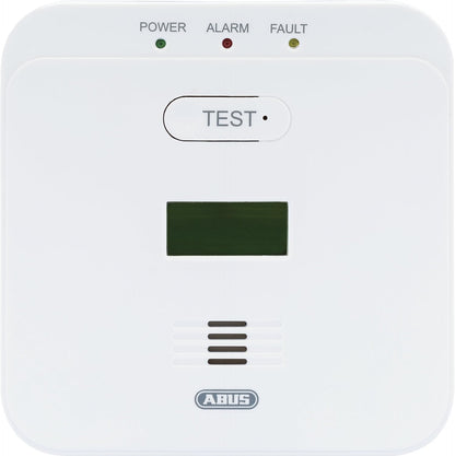 ABUS Kohlenmonoxid-Warnmelder COWM510 - Co-Melder & LCD Display - Weiß