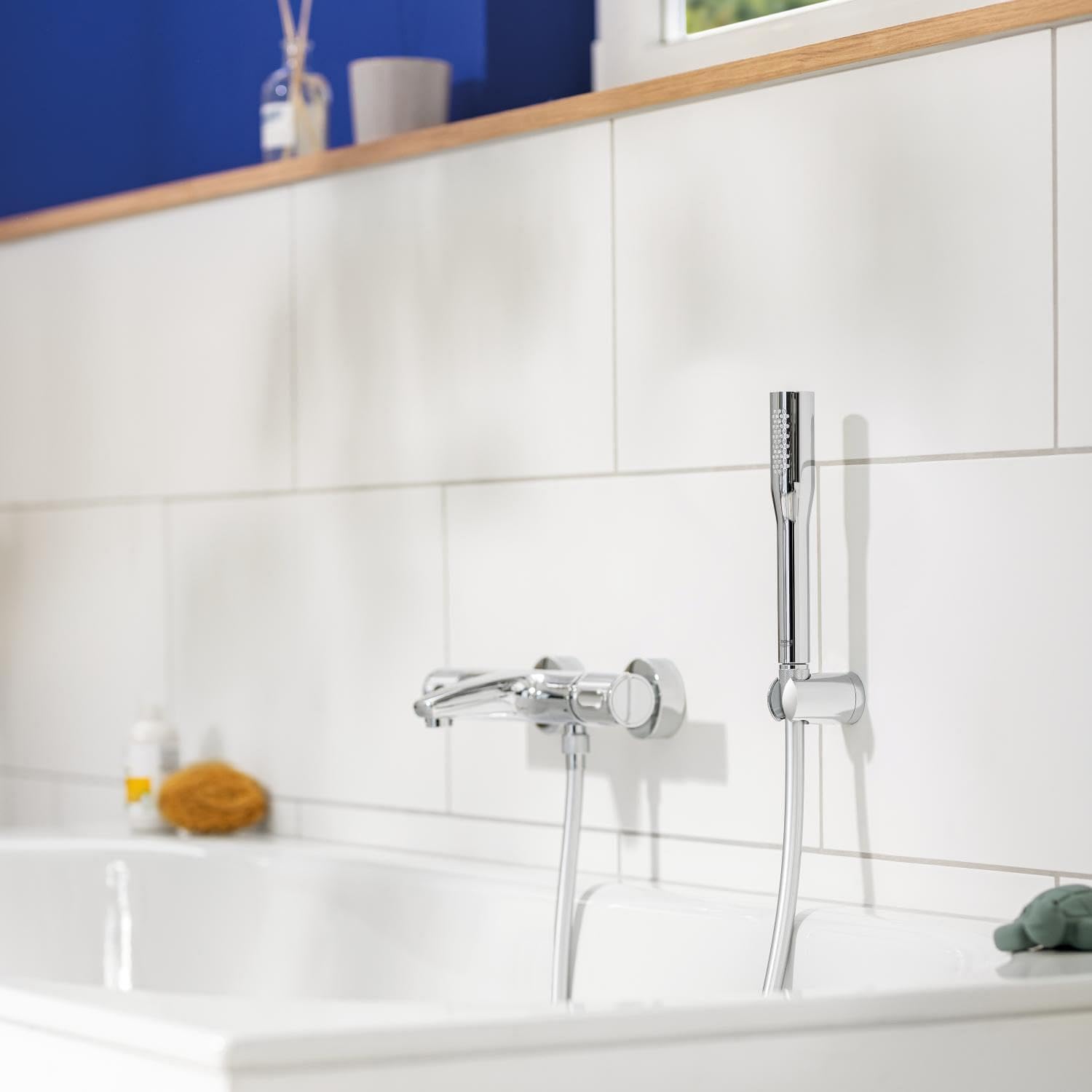GROHE Vitalio Get, Wassersparender Duschkopf, Antikalk System, Chrom, 27458000