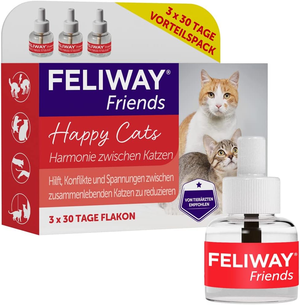 FELIWAY Friends Vorteilspack 3x30 Tage Nachfüllflakon-Vorteilspack, 3x 48ml