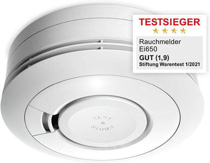 Ei Electronics Ei650 Rauchwarnmelder, Rauchmelder Mit Batterie Für 10 Jahre