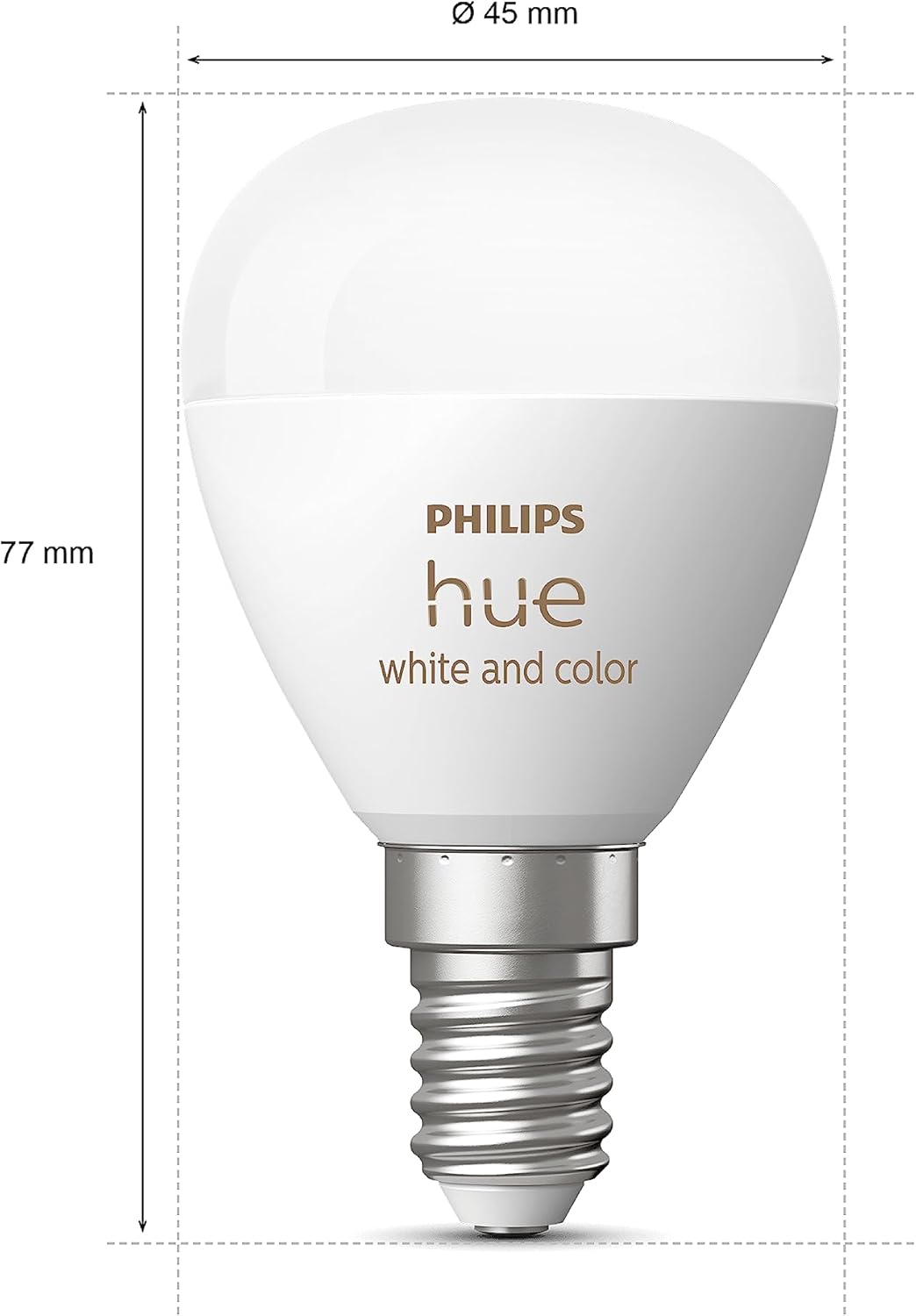 Philips Hue White Ambiance & Color E14 Luster LED Lampe, Dimmbar, Doppelpack