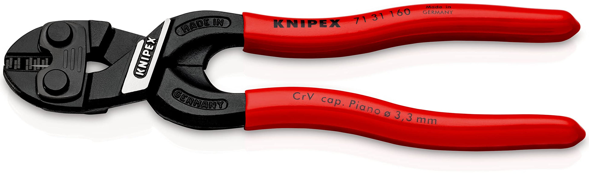 KNIPEX CoBolt Kompakt-Bolzenschneider mit Kunststoff überzogen 200 mm, 71 31 200