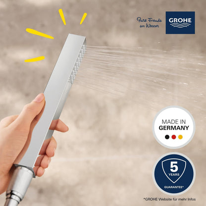GROHE Vitalio Joy Cube Stick - Handbrause (Wassersparend, Chrom) 26392000