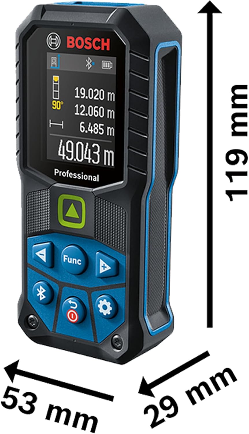 Bosch Professional Laser-Entfernungsmesser GLM 50-27 CG (2 Aa-Batterien, Tasche)