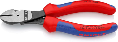 KNIPEX Kraft-Seitenschneider verchromt mit Comfort-Griffen 200 mm, 74 05 200