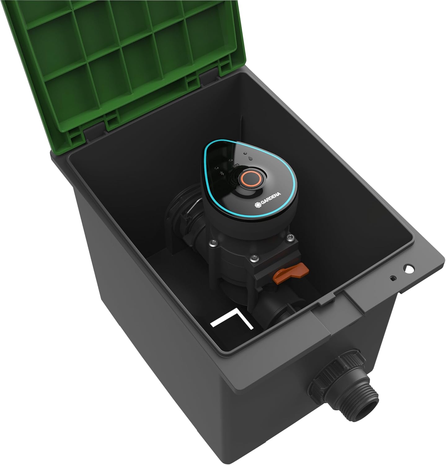 Gardena Bewässerungsventil 9 V Bluetooth: Mit Bluetooth App programmierbare Bewässerungssteuerung, Reichweite bis zu 10 m, 6 unabhängige Zeitpläne (01285-20)