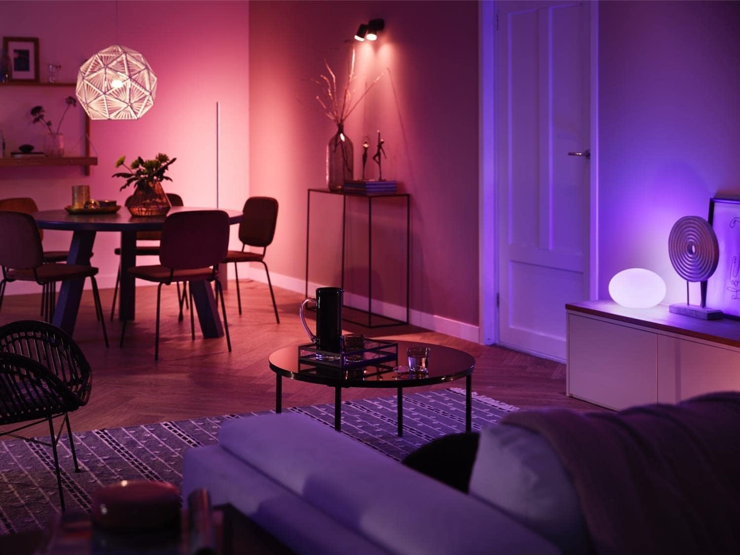 Philips Hue White & Color Ambiance E27 LED Glühbirne, 1100Lm, Doppelpack