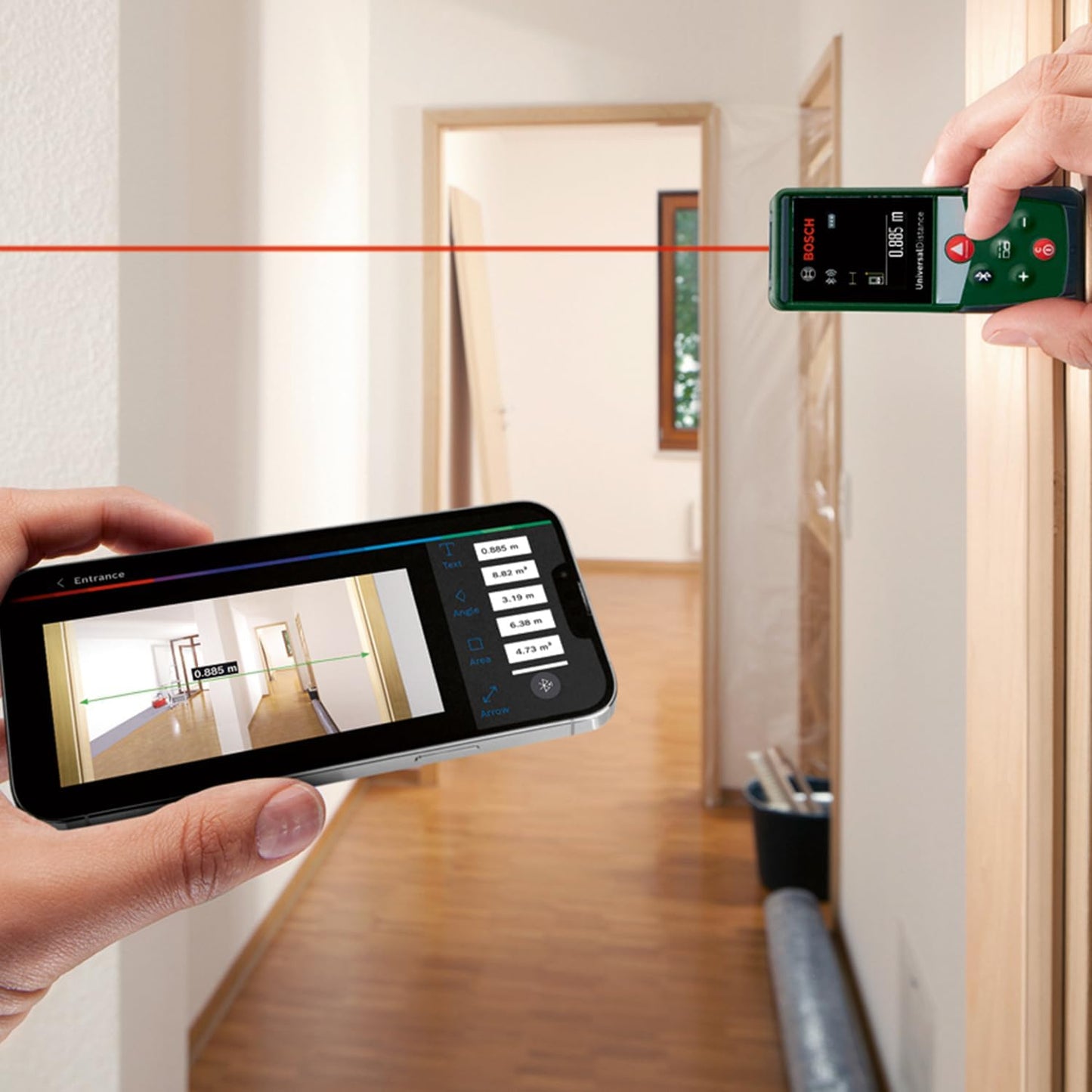 Bosch Laserentfernungsmesser Universaldistance 50C (Im Karton)