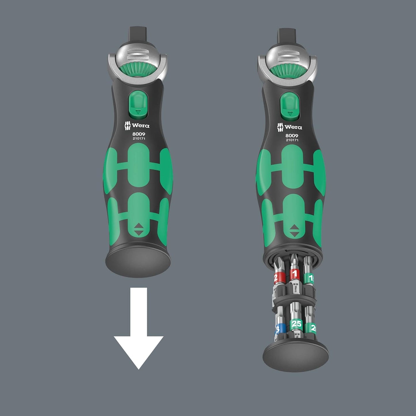Wera 05004284001 8009 Zyklop Pocket Set 3, Knarren-Satz, 27-teilig