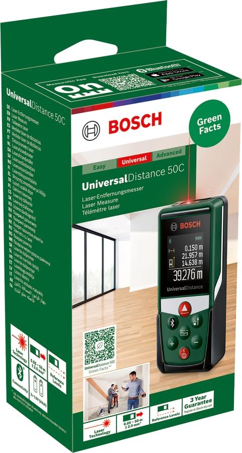 Bosch Laserentfernungsmesser Universaldistance 50C (Im Karton)