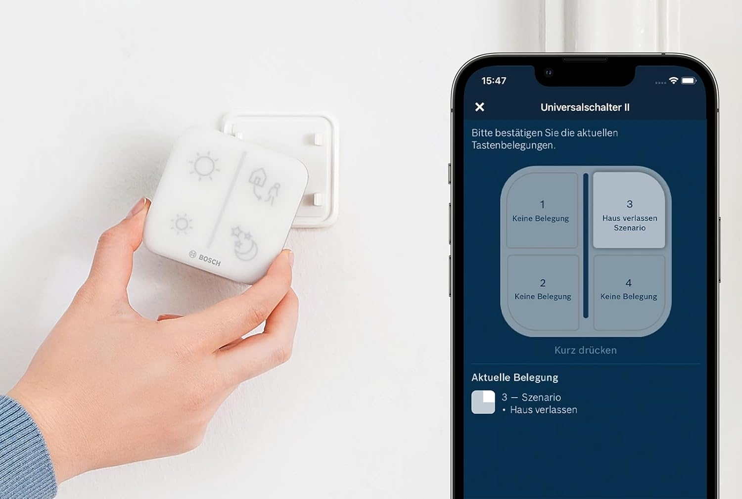 Bosch Smart Home Universalschalter II, Zur Einfachen Steuerung Smarter Geräte