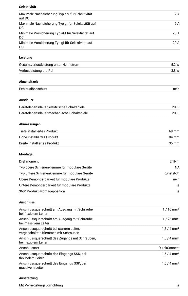 Hager ADS916D Fehlerstrom-LS-Schalter B, 2-Polig 1-Polig geschützt, 16A, 30mA