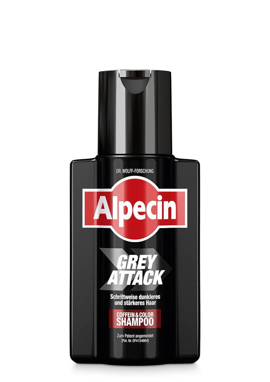 Alpecin Grey Attack Coffein & Color Shampoo - 1 X 200 ml - Haarverdunkelung