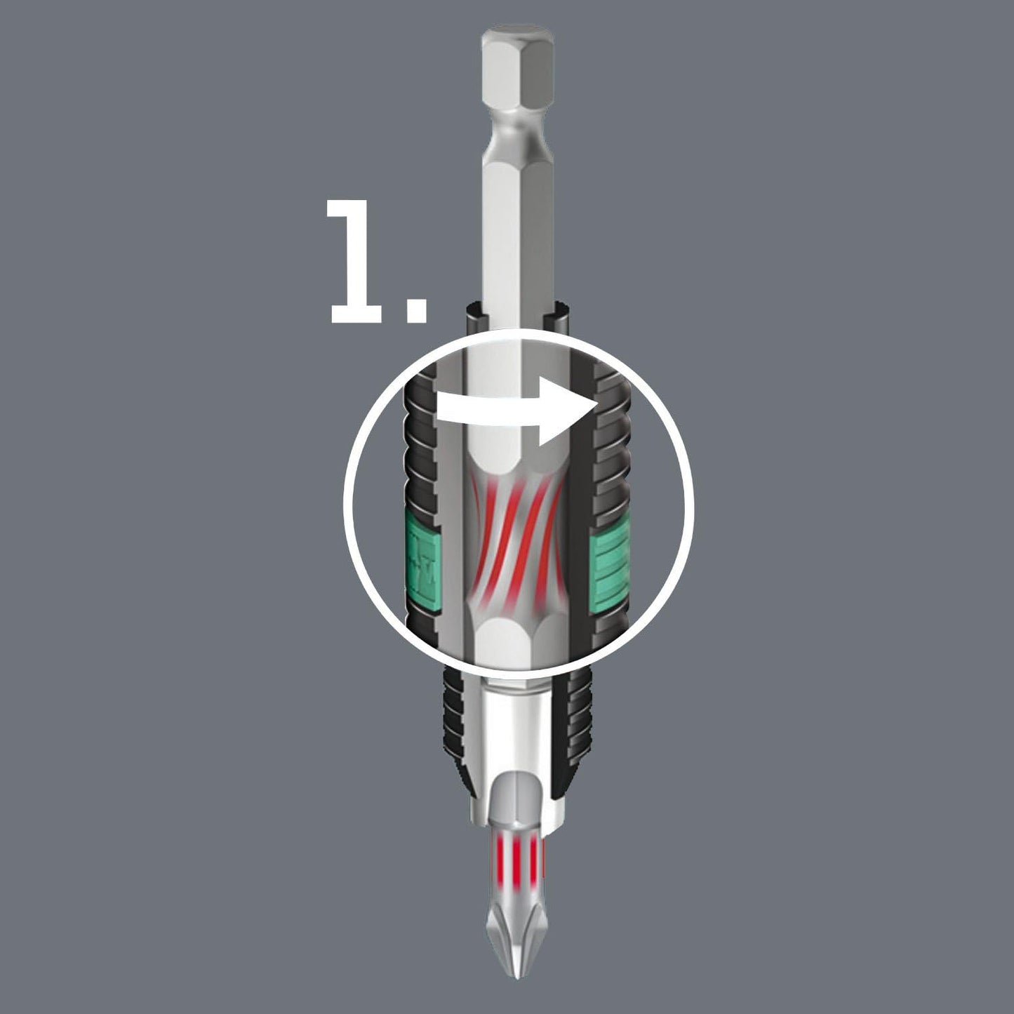 Wera Bit-Sortiment, Bit-Check 10 BiTorsion 3 SB, 10-teilig, 05073418001, 18 x 7.5 x 0.4 cm